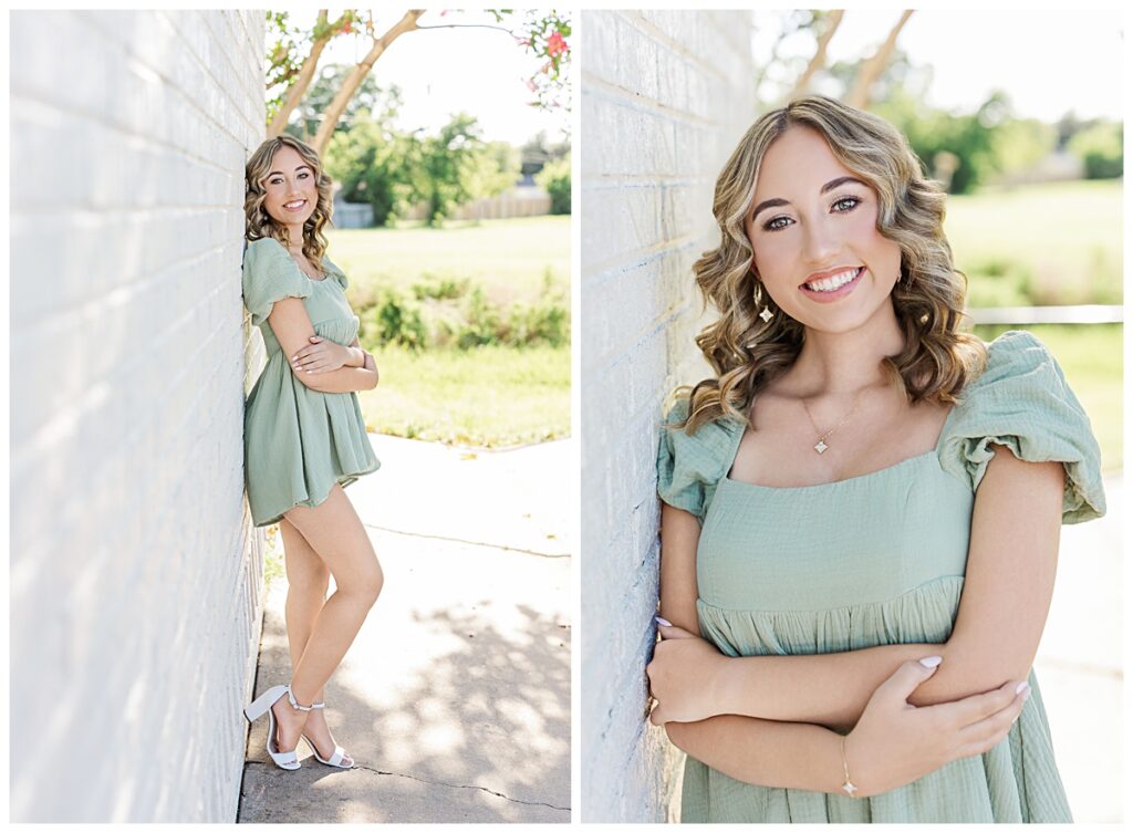 Natural light senior portrait of Brooklyn, Round Rock Christian Academy graduate and future Baylor University student, photographed by Jaclyn May Photography
